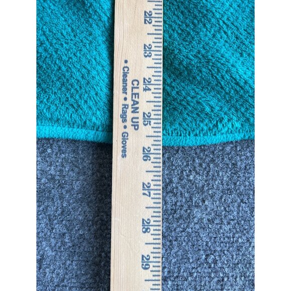 Patagonia Womens L Fleece Pullover Jacket Turquoise 1/4 button pullover - Picture 7 of 9